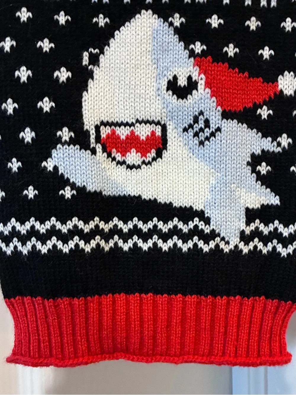 NWT Pet Sweater - Black/Red Knit Pet Festive Sweater 